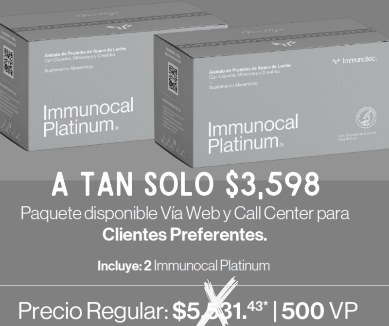 Te han platicado todos los beneficios de Immunocal?